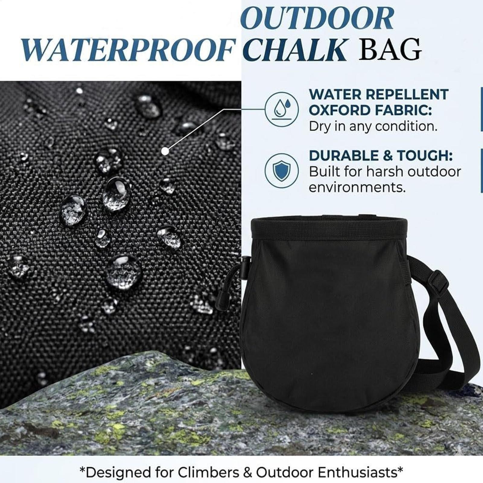 Rock Climbing Chalk Bag Waterp - Drawstring Gym Bag recension och pris
