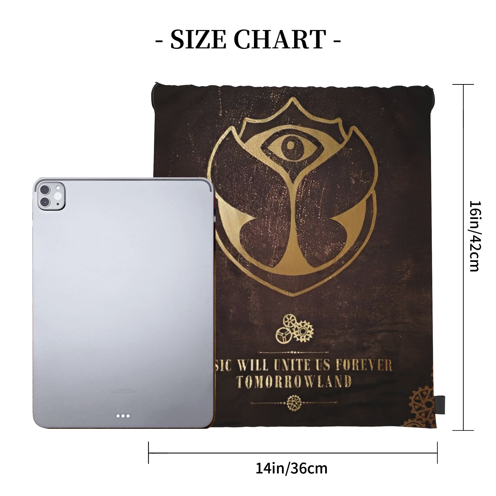 Tomorrowlands  Drawstring Bags - Drawstring Gym Bag recension och pris