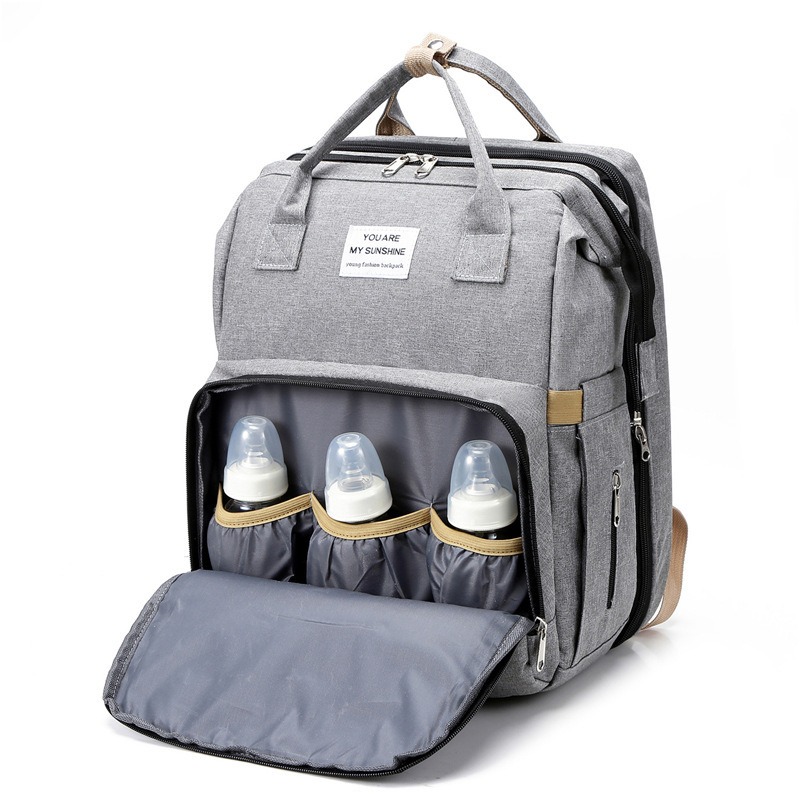 Fashionable Folding Baby Crib  - Backpack Diaper Bag recension och pris
