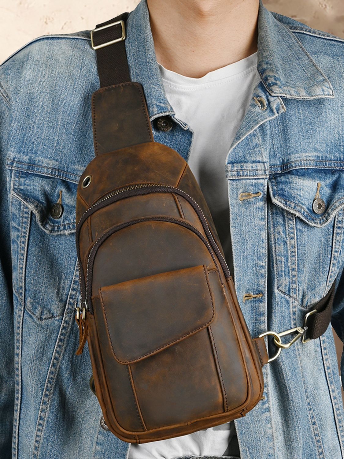 Designer Luxury Multifunction  - Leather Backpack Vintage recension och pris