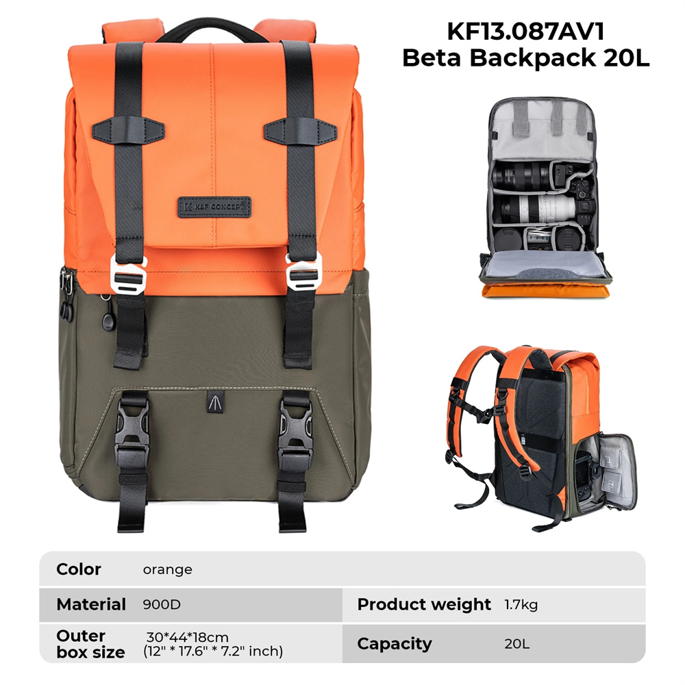 K&F CONCEPT Camera Backpack Tr - Laptop Backpack 15.6 recension och pris
