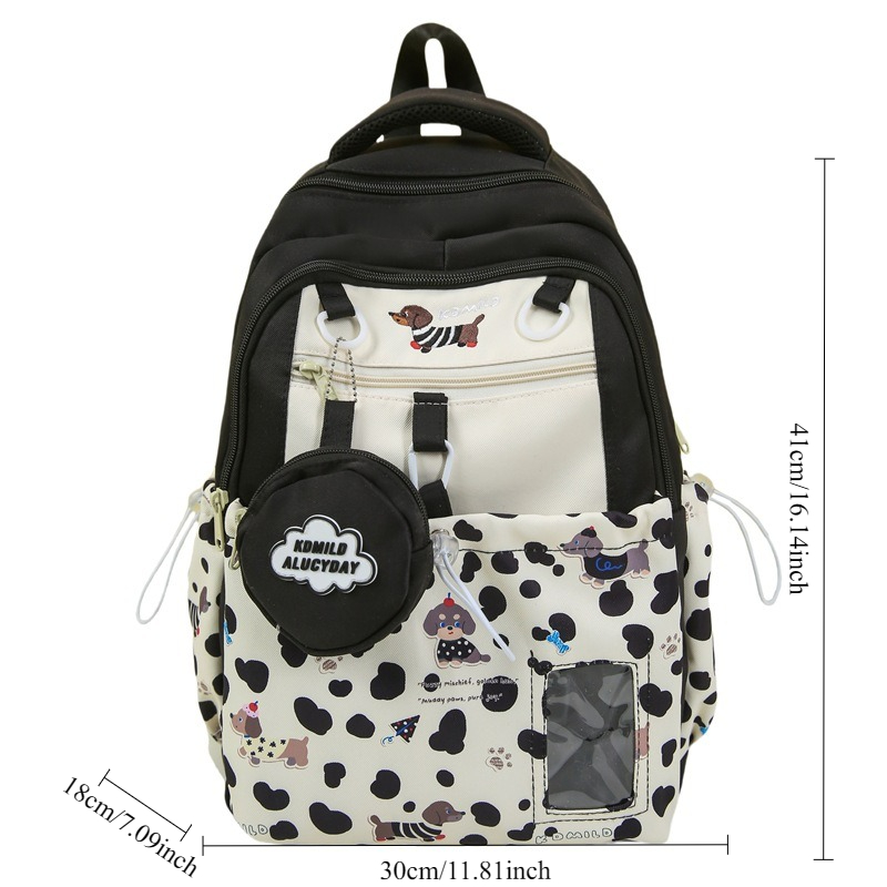 Sweet College Style Spliced Ba - School Backpack Teen recension och pris