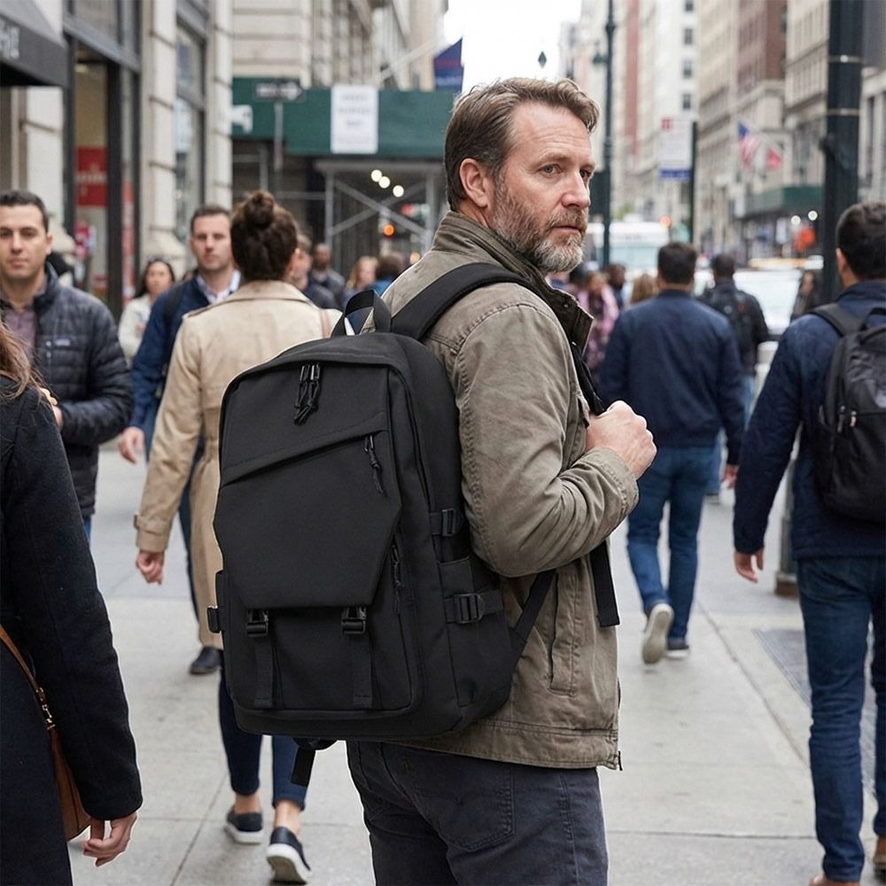 Fashion Business Men's Backpac - Canvas Backpack Casual recension och pris