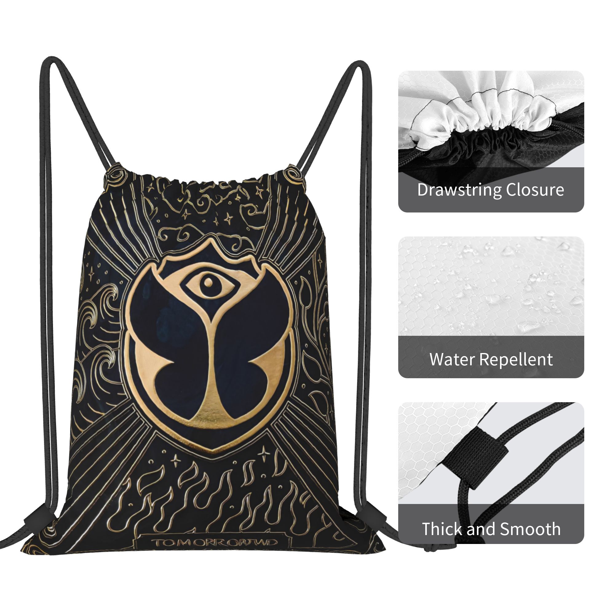 Tomorrowlands  Drawstring Back - Drawstring Gym Bag recension och pris