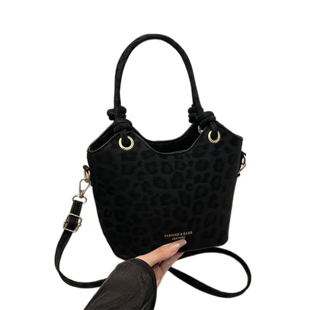 Portable Leopard Print Shoulde - Leather Backpack Vintage recension och pris