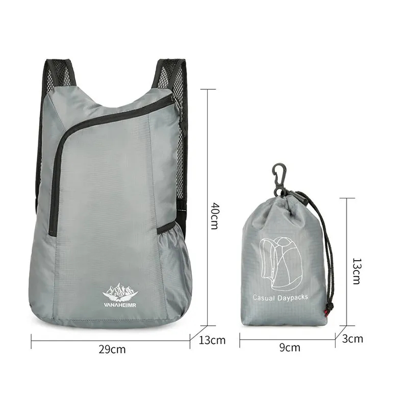 20L Unisex Lightweight Outdoor - Foldable Backpack Small recension och pris