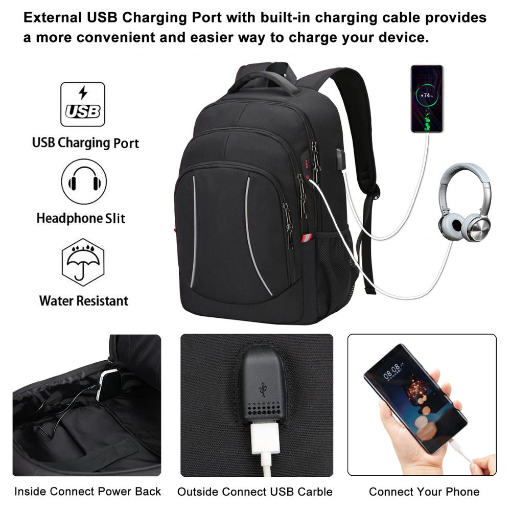 Men Multifuction Travel Laptop - Laptop Backpack 15.6 recension och pris