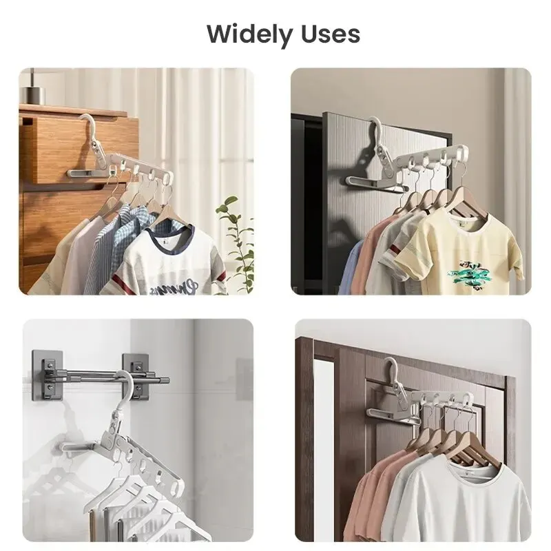 5-Hole Portable Clothes Hanger - Foldable Backpack Small recension och pris