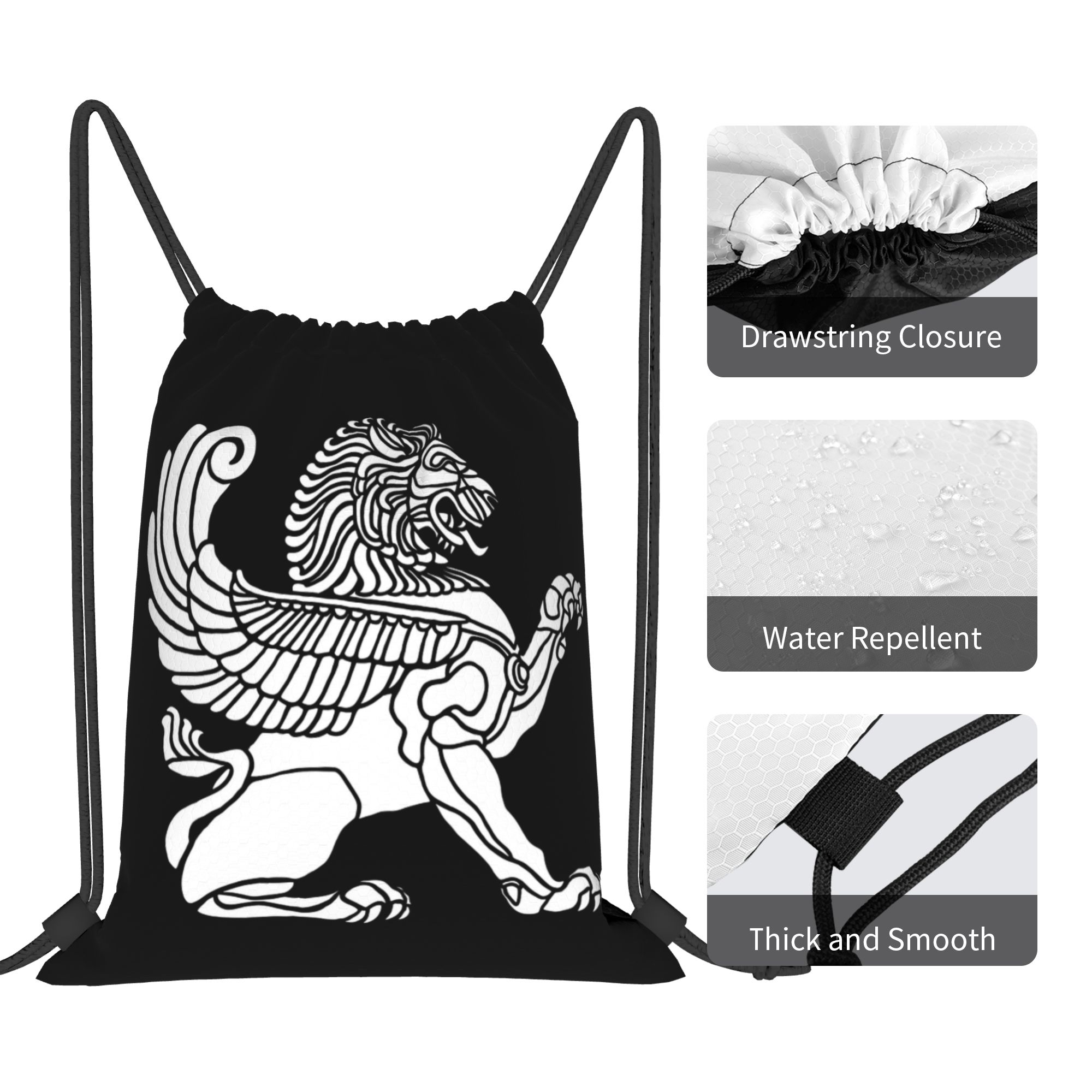 Persian Lion Iranian Iran Pers - Drawstring Gym Bag recension och pris