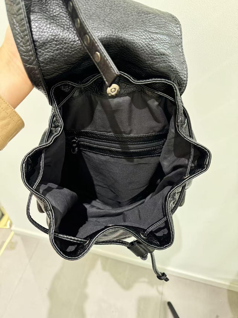 Gothic Punk PU Leather Shoulde - Leather Backpack Vintage recension och pris