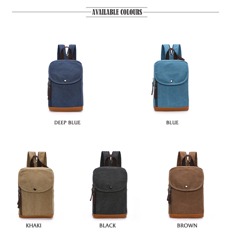 Men's Canvas Mini Backpack Men - Sling Backpack Shoulder recension och pris