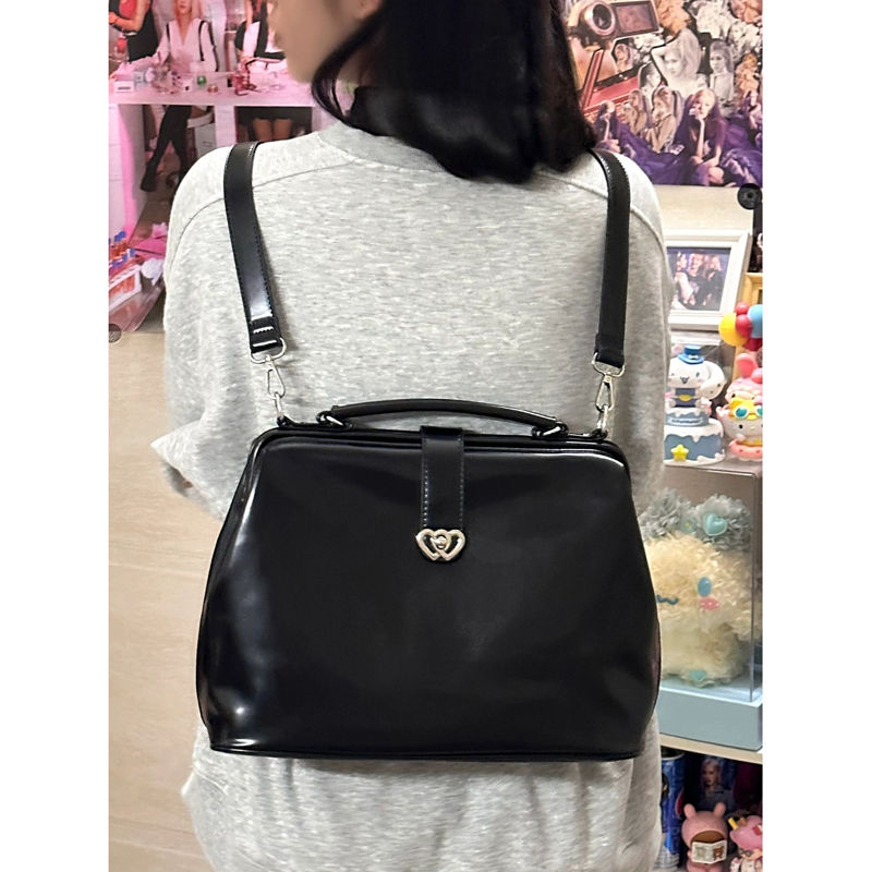 Vintage Black Y2k Mochila Wome - Leather Backpack Vintage recension och pris