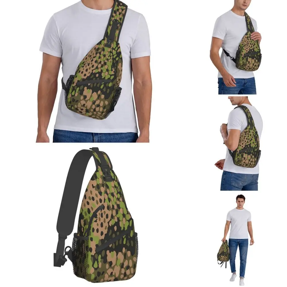WW2 SS Erbsentarn Camouflage C - Sling Backpack Shoulder recension och pris