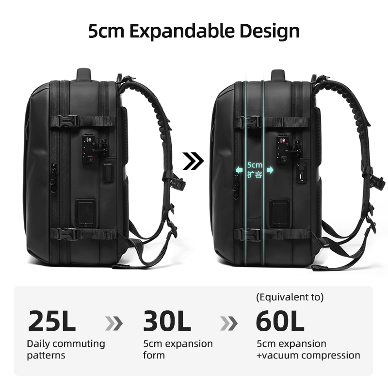 Men Travel Backpack One Click  - Travel Backpack Anti Theft recension och pris