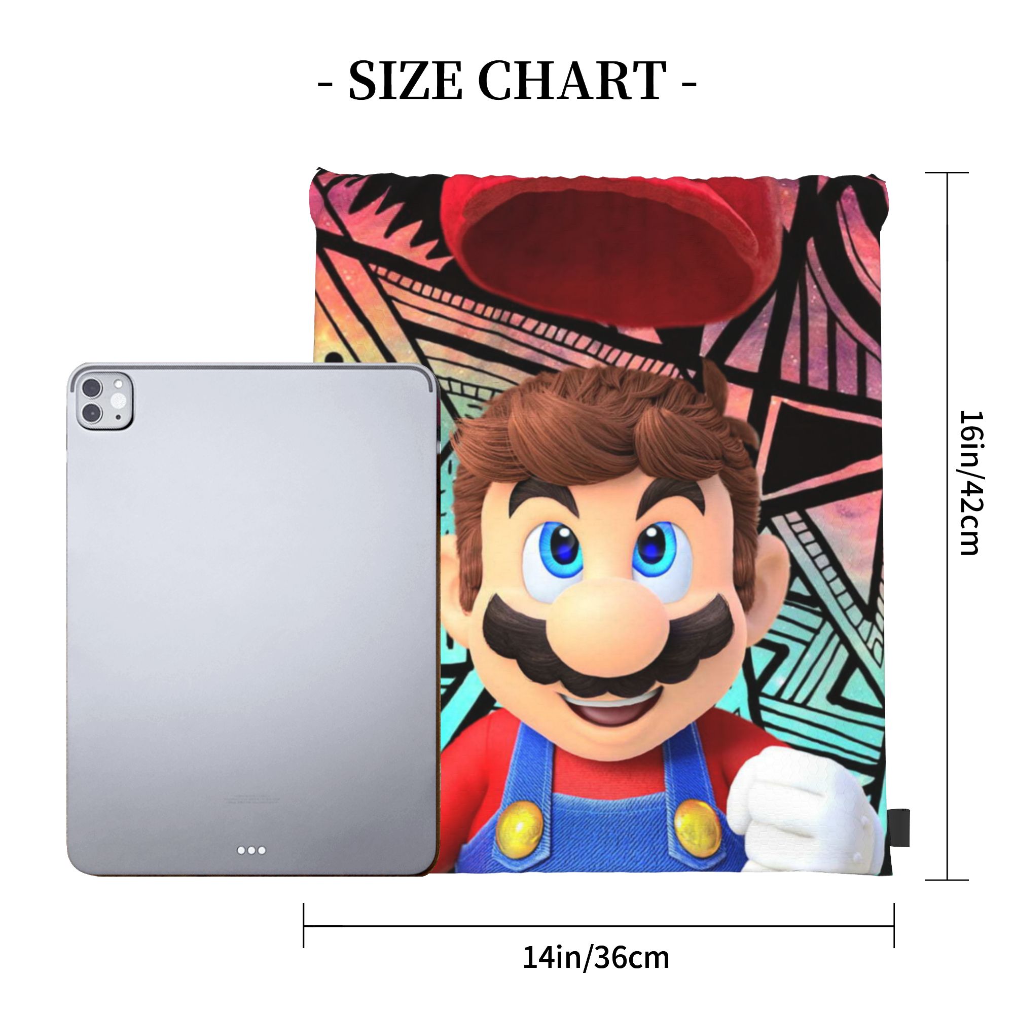 Custom M-Marioes Video Game Br - Drawstring Gym Bag recension och pris
