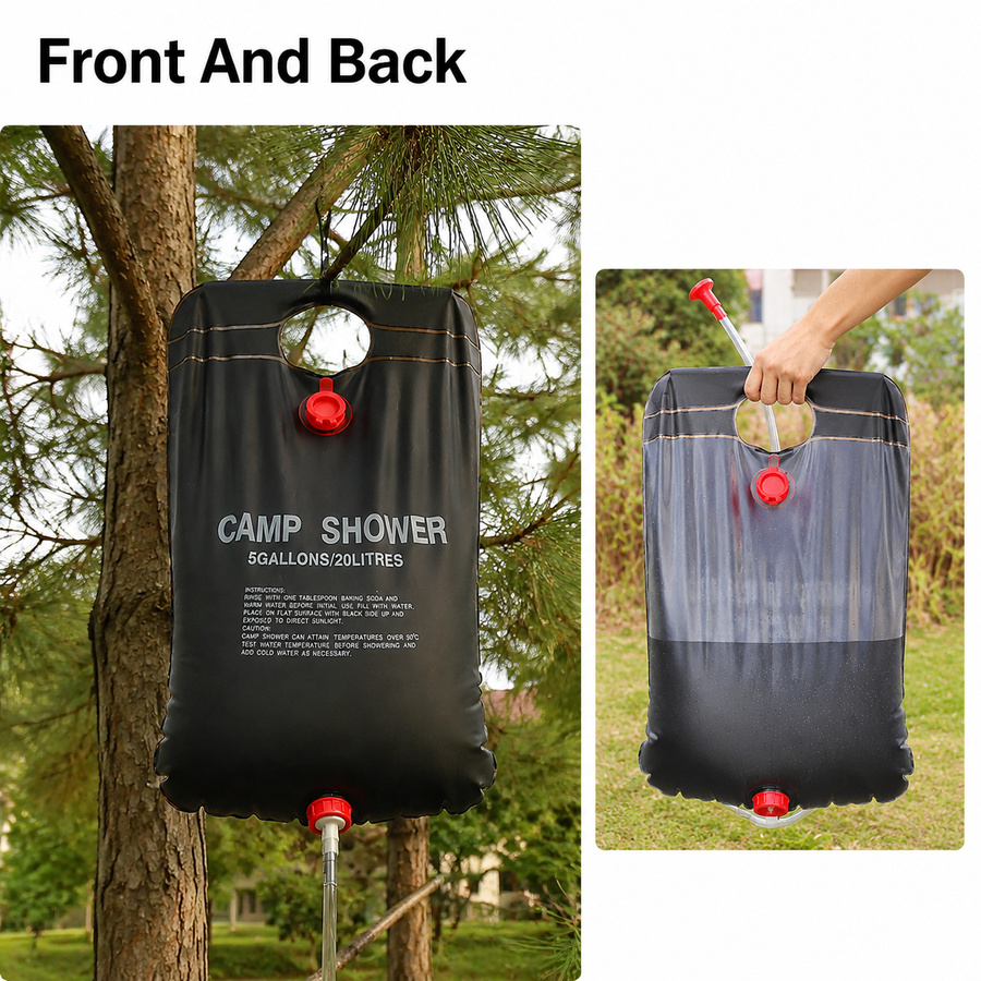 20L Solar Shower Water Bag for - Hydration Pack Outdoor recension och pris