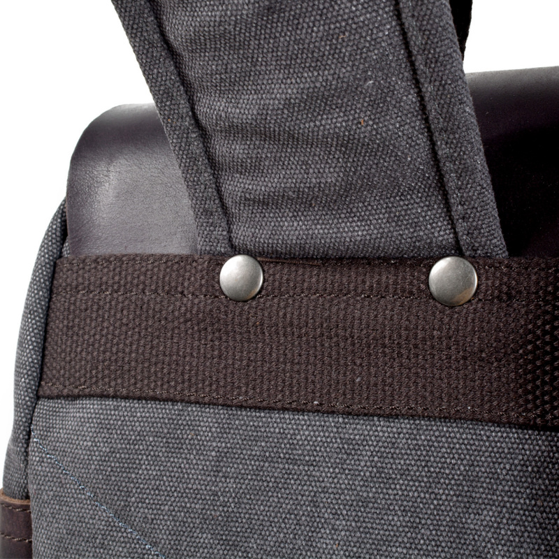 Retro men's backpack, double s - Canvas Backpack Casual recension och pris