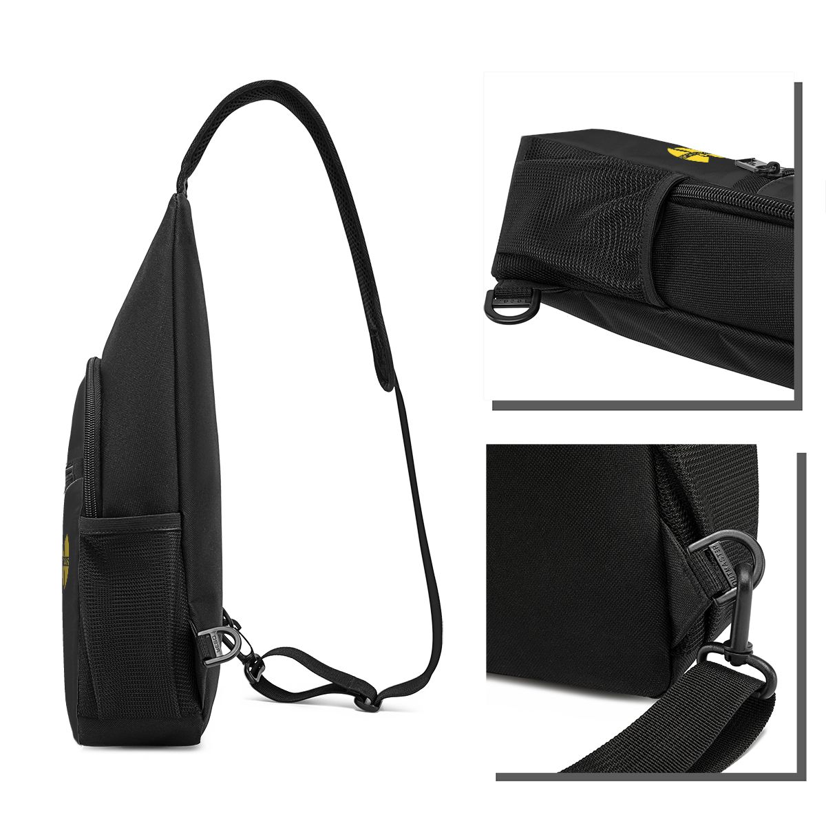 Wu Tang Clan Print Chest Bag M - Sling Backpack Shoulder recension och pris