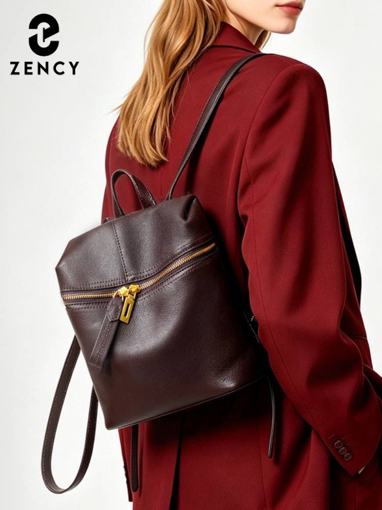 Zency Women Genuine Leather Ba - Leather Backpack Vintage recension och pris