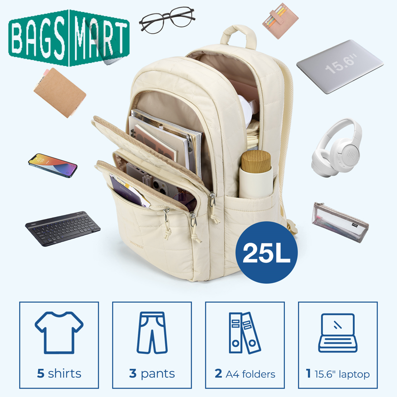 BAGSMART Laptop Bags College C - Laptop Backpack 15.6 recension och pris
