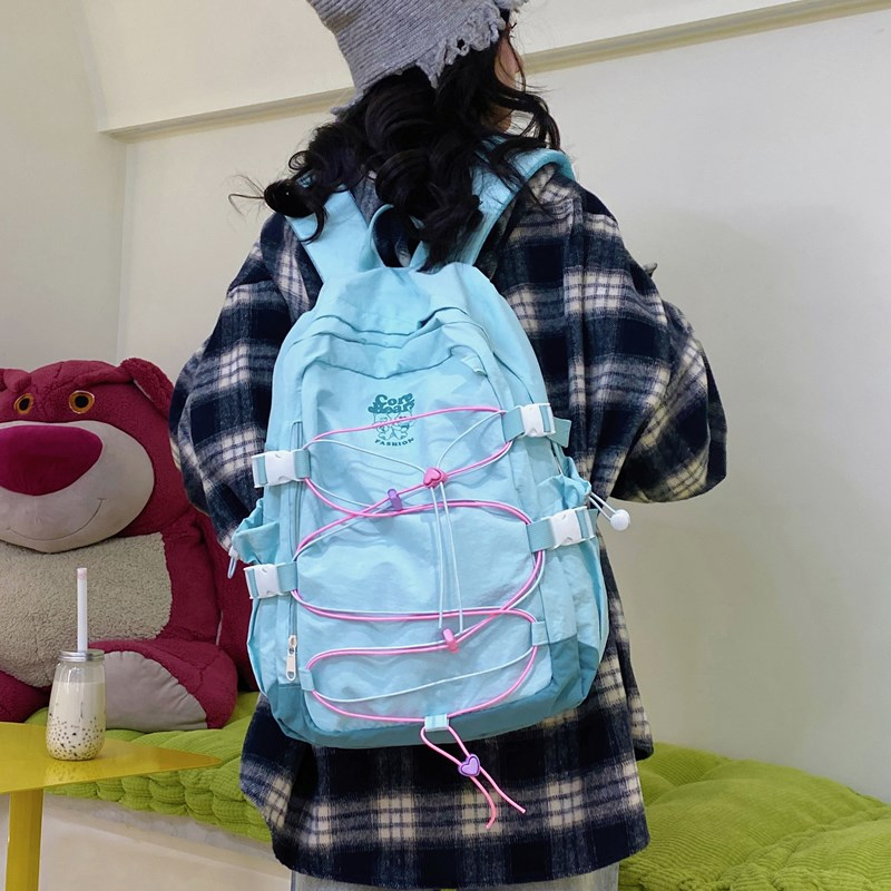 LEFTSIDE Women's Nylon Backpac - School Backpack Teen recension och pris